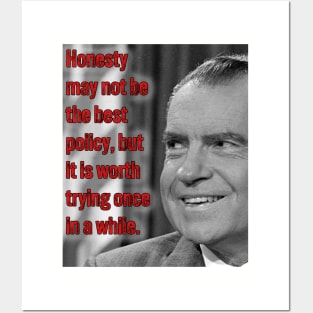 President Nixon's Honesty Policy Posters and Art